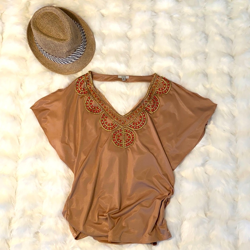 Gold/tan top
